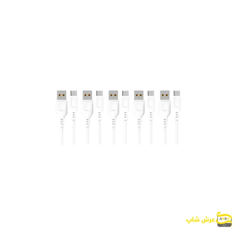 کابل تبدیل USB به USB-C دنمن مدل D01T طول 1 متر مجموعه 5 عددی- عرش شاپ