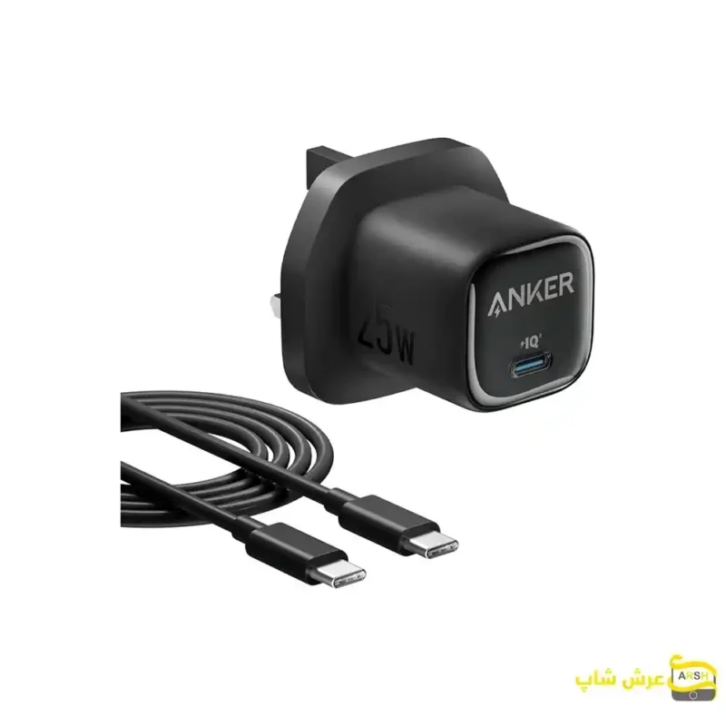 شارژر دیواری 25 وات انکر مدل A2656- مشکی- عرش شاپ
